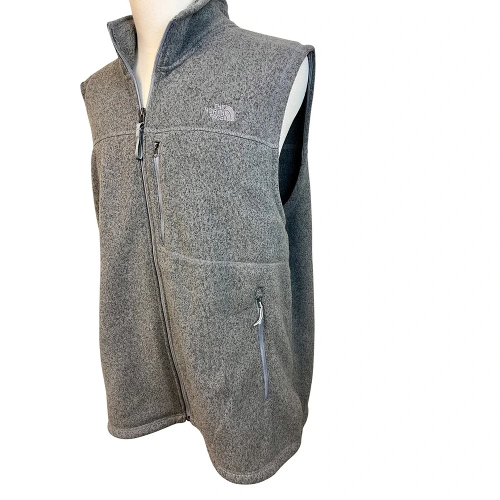NORTH FACE Gordon Lyons Fleece Vest XXXL Gray Full Zip Gorpcore Hiking Layer
